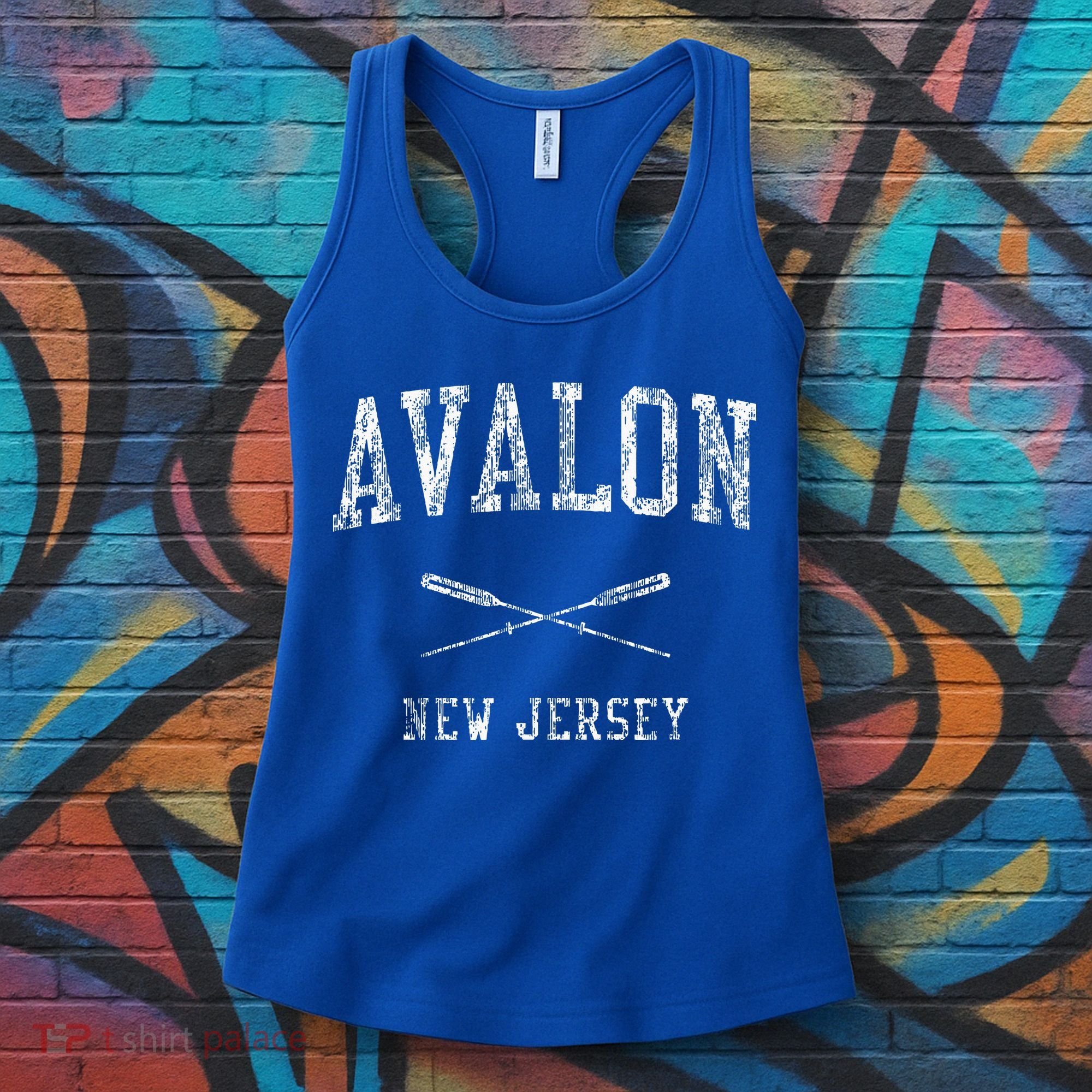 Avalon New Jersey Nj Nautical Sports Women's Tank Top
