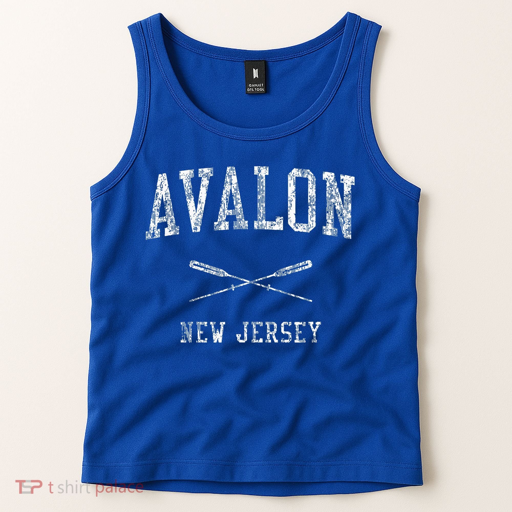 Avalon New Jersey Nj Nautical Sports Tank Top
