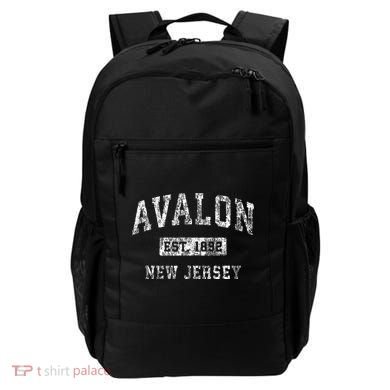 Avalon New Jersey Nj Vintage Established Backpack