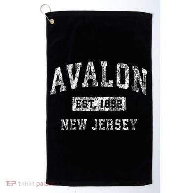 Avalon New Jersey Nj Vintage Established Golf Towel
