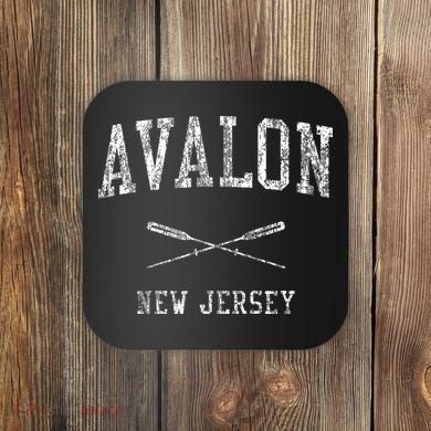Avalon New Jersey Nj Vintage Nautical Coaster