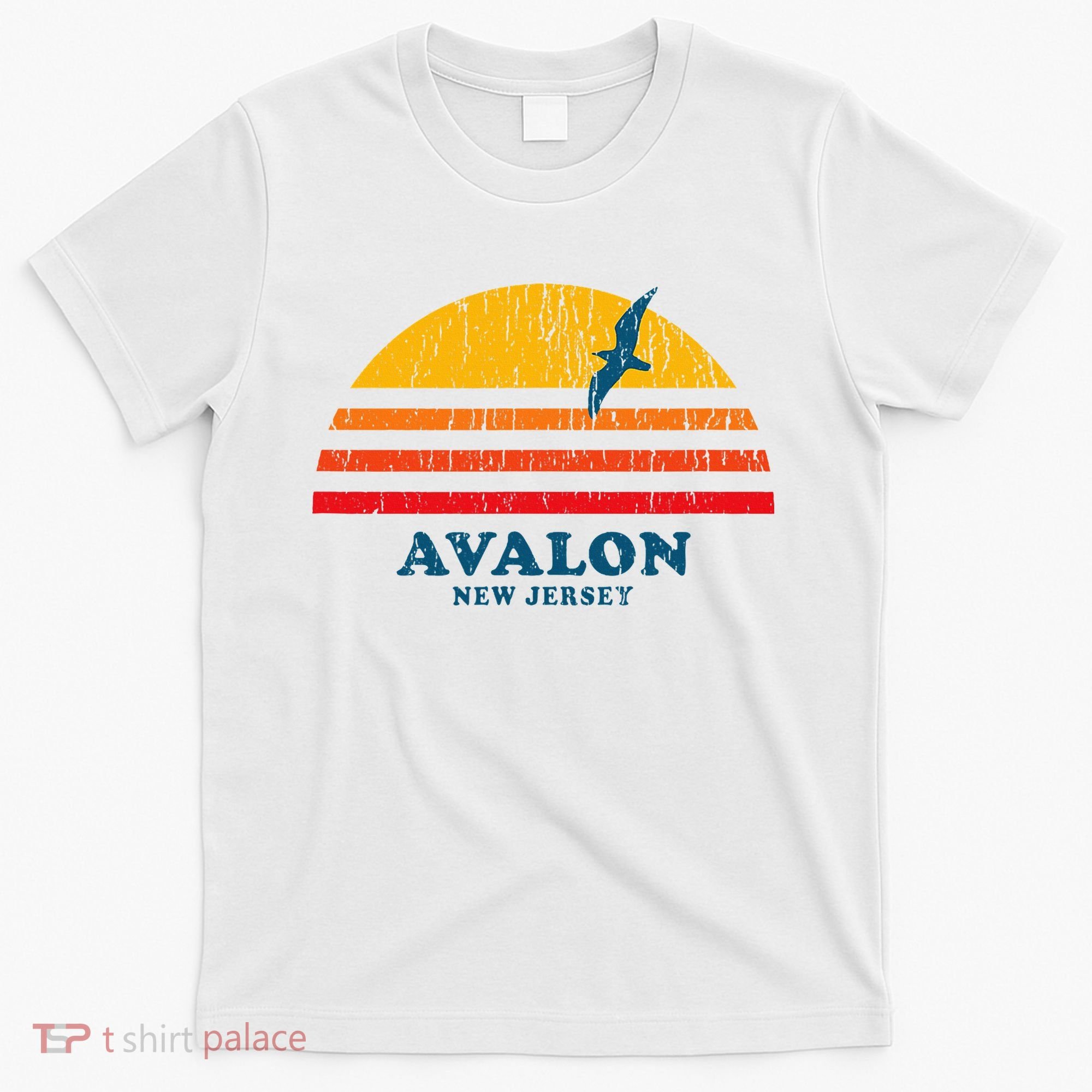 Avalon New Jersey Nj Vintage Casual T-Shirt