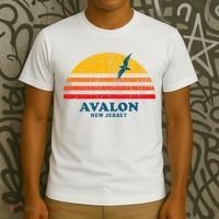 Avalon New Jersey Nj Vintage Casual T-Shirt thumb 3