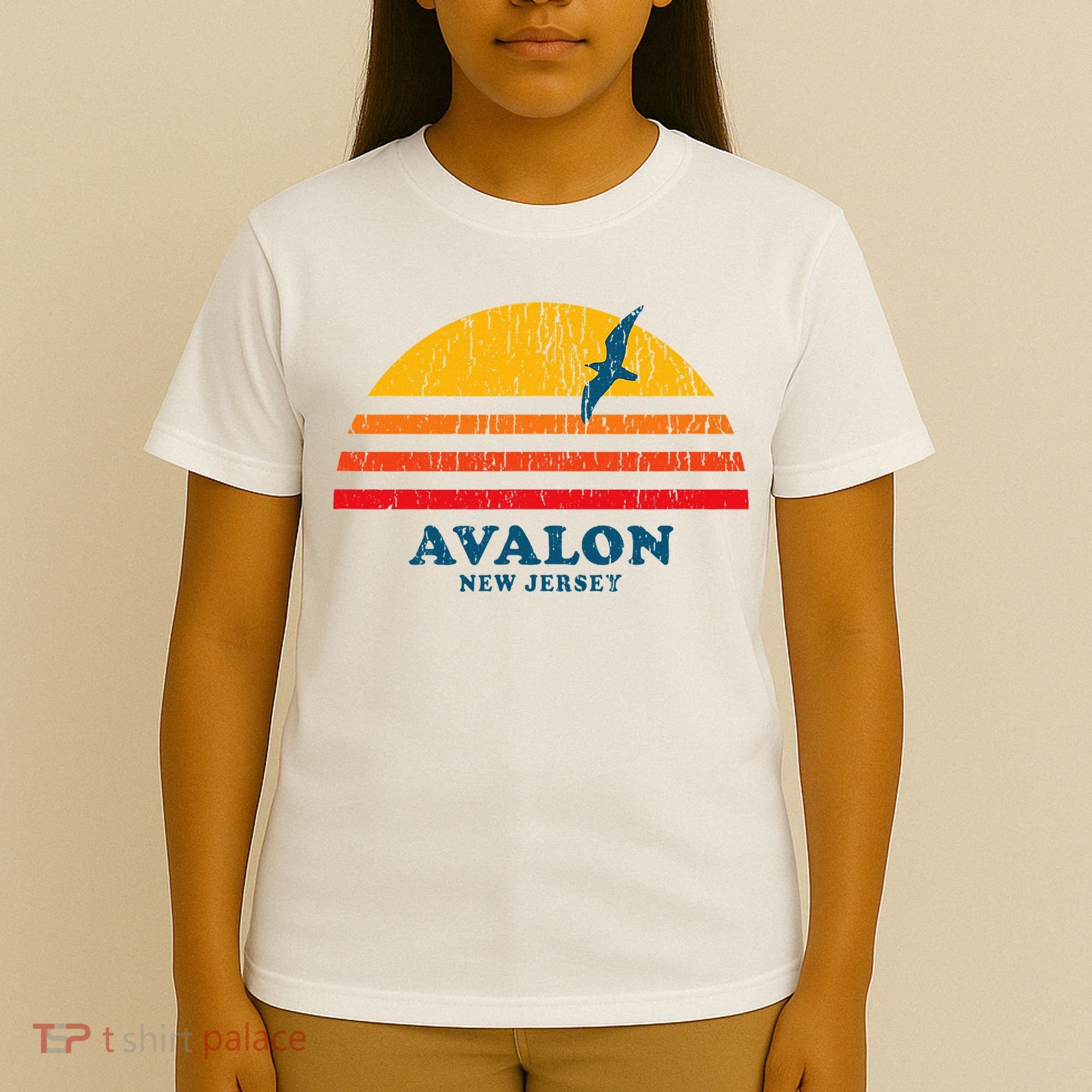 Avalon New Jersey Nj Vintage Casual T-Shirt
