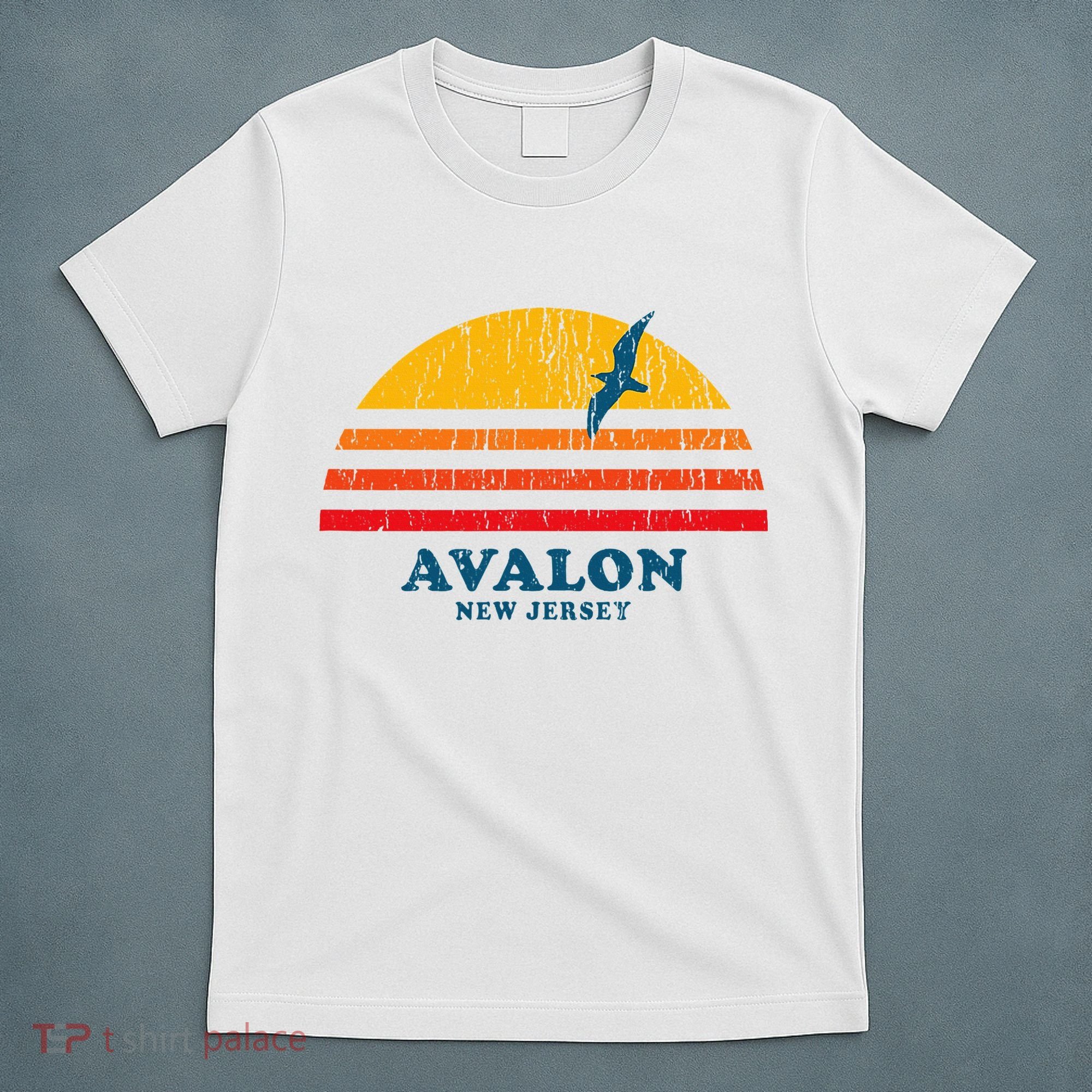 Avalon New Jersey Nj Vintage Casual T-Shirt