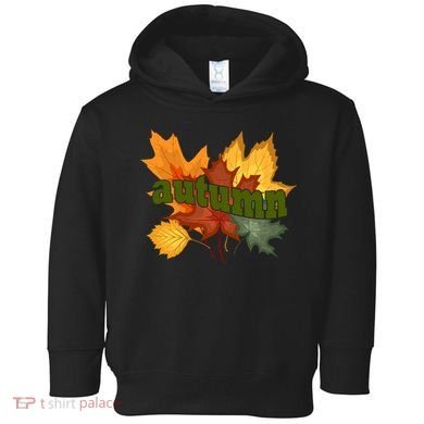 Autumn Nature Leaves Toddler Hoodie