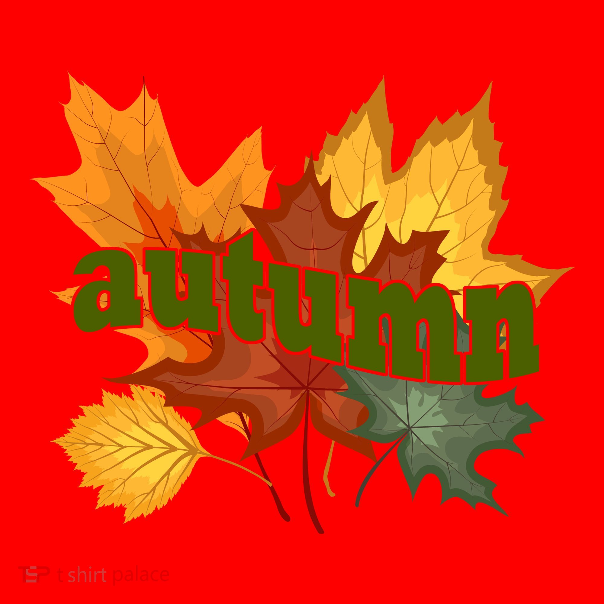 Autumn Nature Leaves Santa Hat