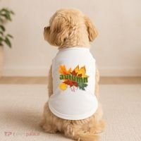 Autumn Nature Leaves Doggie Tank thumb 2