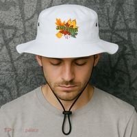 Autumn Nature Leaves Bucket Hat thumb 2