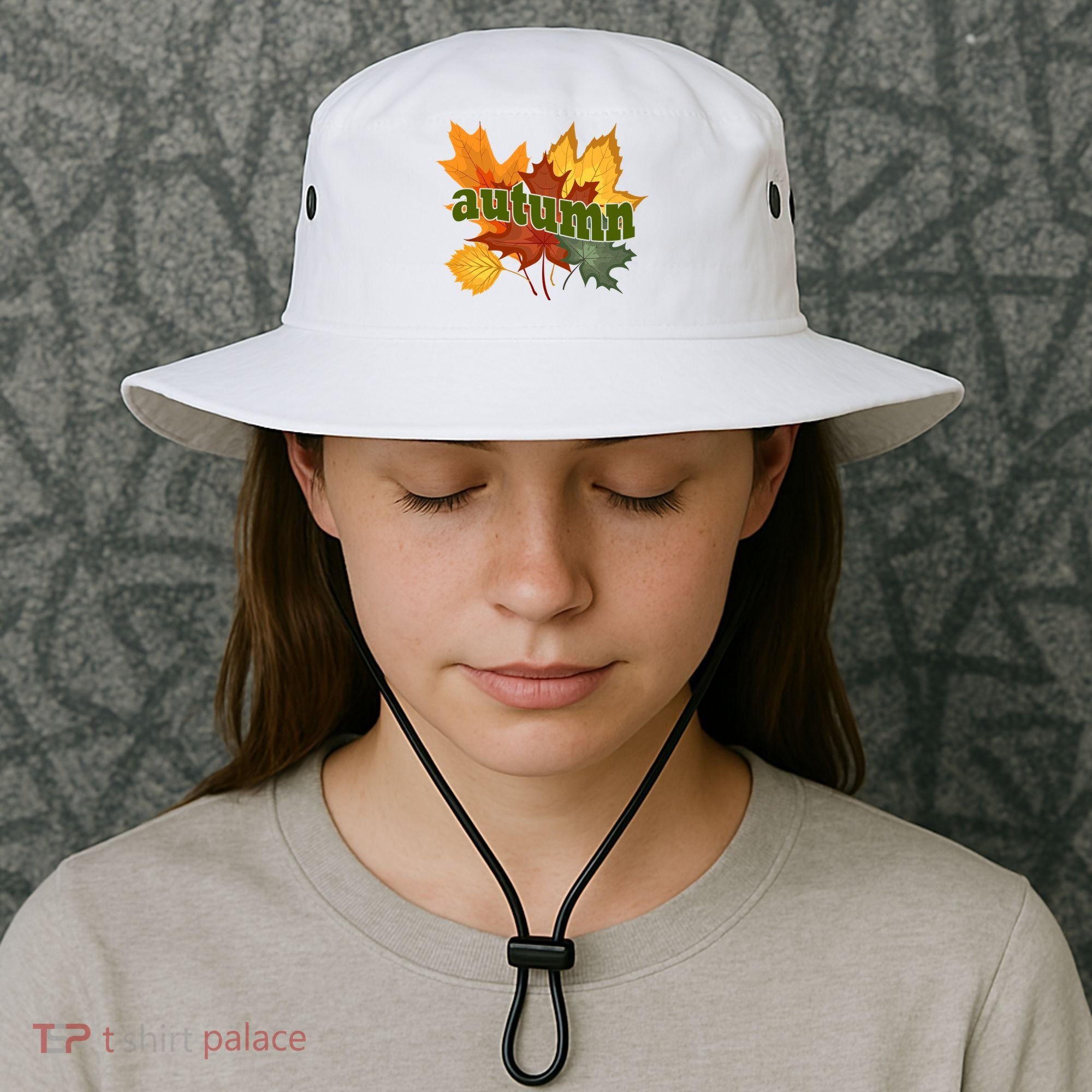 Autumn Nature Leaves Bucket Hat