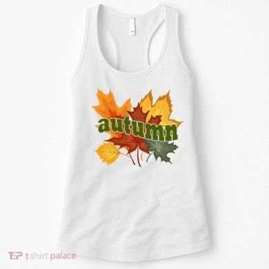 Autumn Nature Leaves Women's Tank Top