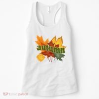 Autumn Nature Leaves Women's Tank Top thumb 0