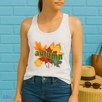 Autumn Nature Leaves Women's Tank Top thumb 2