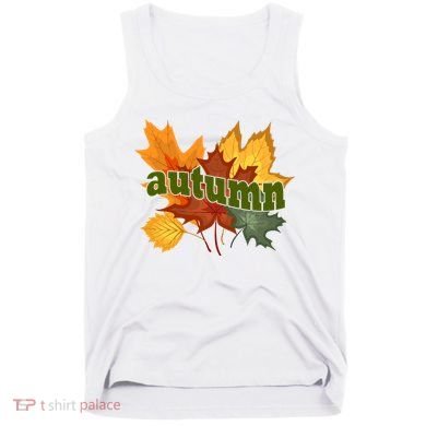 Autumn Nature Leaves Tank Top
