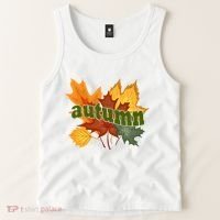 Autumn Nature Leaves Tank Top thumb 2