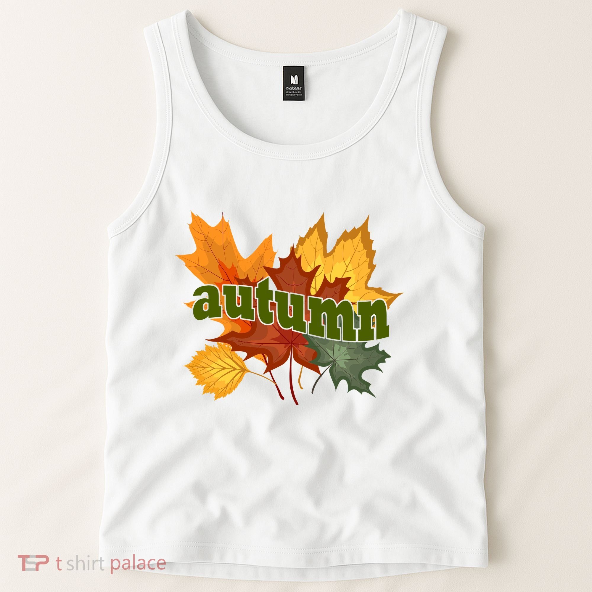Autumn Nature Leaves Tank Top