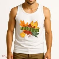 Autumn Nature Leaves Tank Top thumb 3