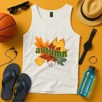 Autumn Nature Leaves Tank Top thumb 4