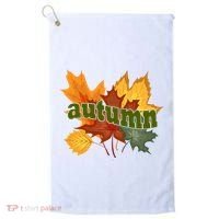 Autumn Nature Leaves Golf Towel thumb 0
