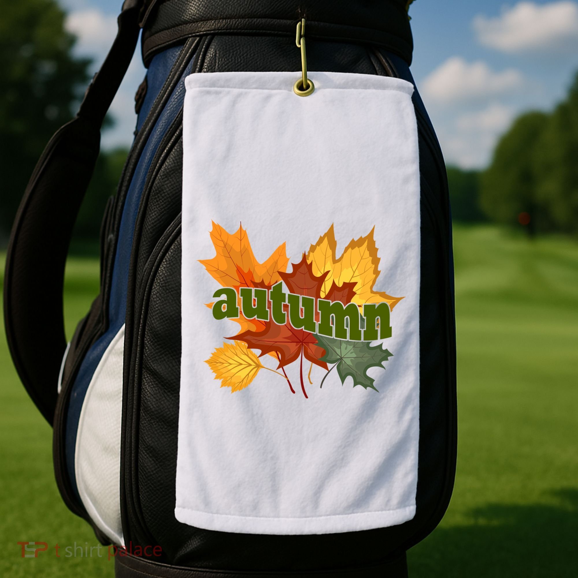Autumn Nature Leaves Golf Towel