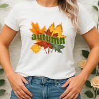 Autumn Nature Leaves Women's T-Shirt thumb 2