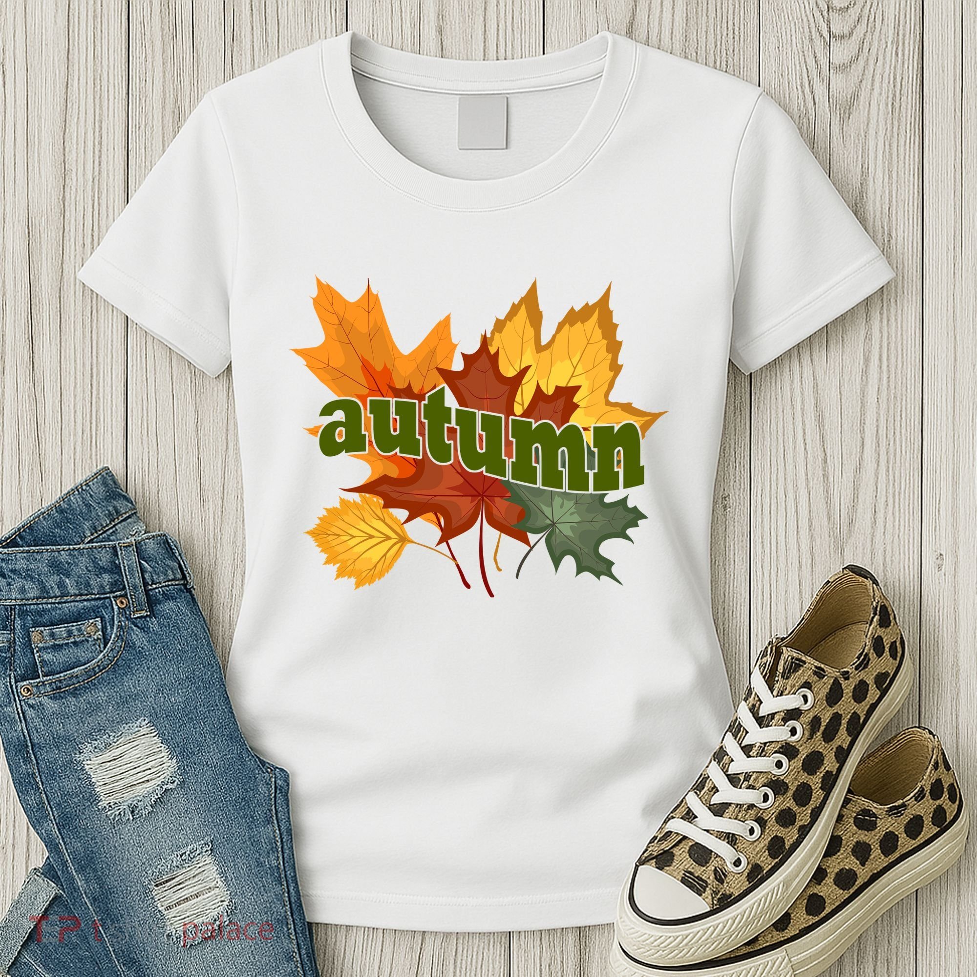 Autumn Nature Leaves Women's T-Shirt