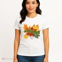 Autumn Nature Leaves Women's T-Shirt thumb 4