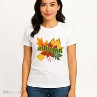 Autumn Nature Leaves Women's T-Shirt thumb 4