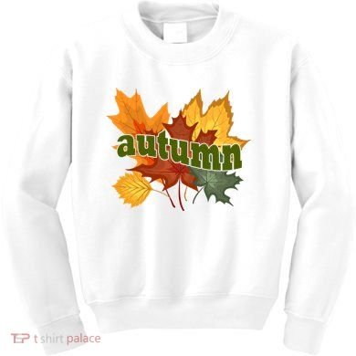 Autumn Nature Leaves Kids Sweatshirt