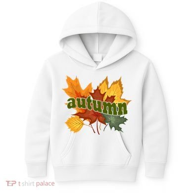 Autumn Nature Leaves Kids Hoodie