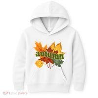 Autumn Nature Leaves Kids Hoodie thumb 0