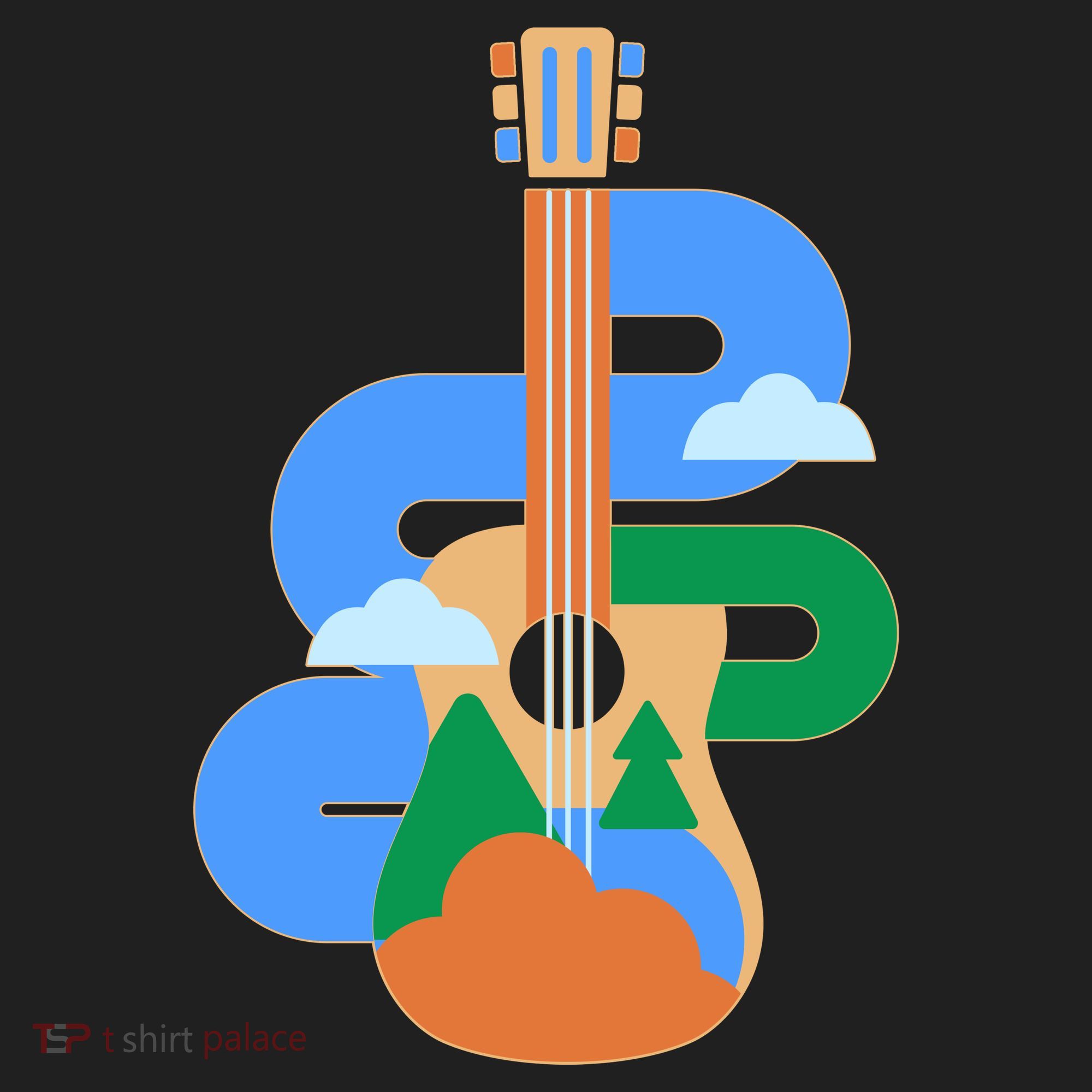 Abstract Nature Lover Guitar Women's Sweatshirt