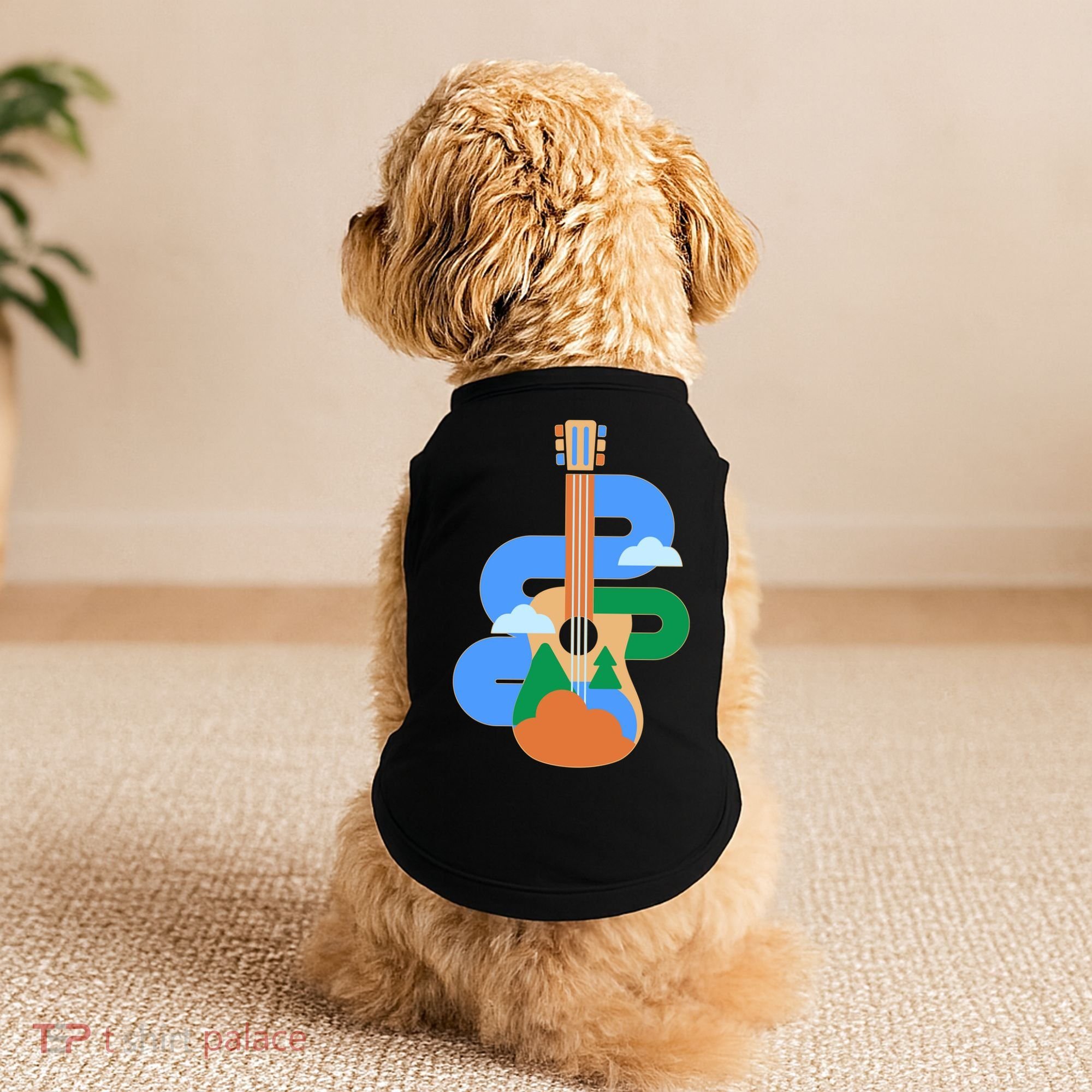 Abstract Nature Lover Guitar Doggie Tank