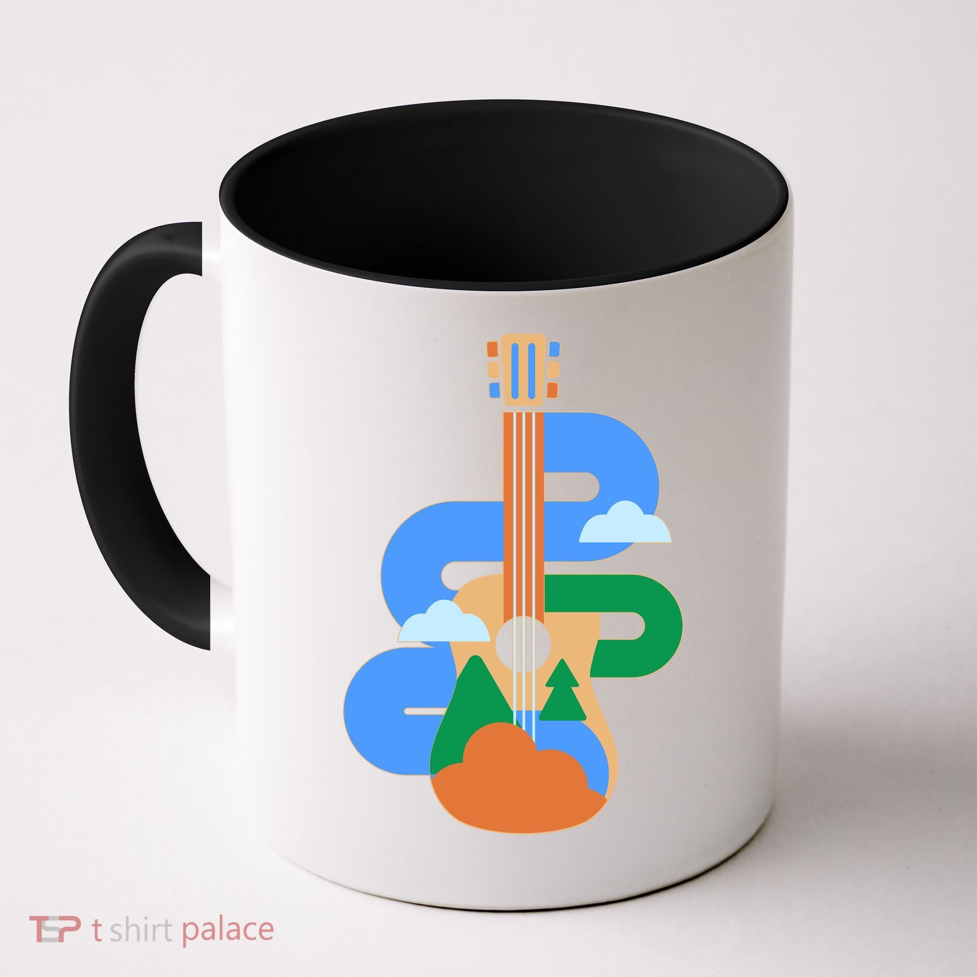 Abstract Nature Lover Guitar Coffee Mug
