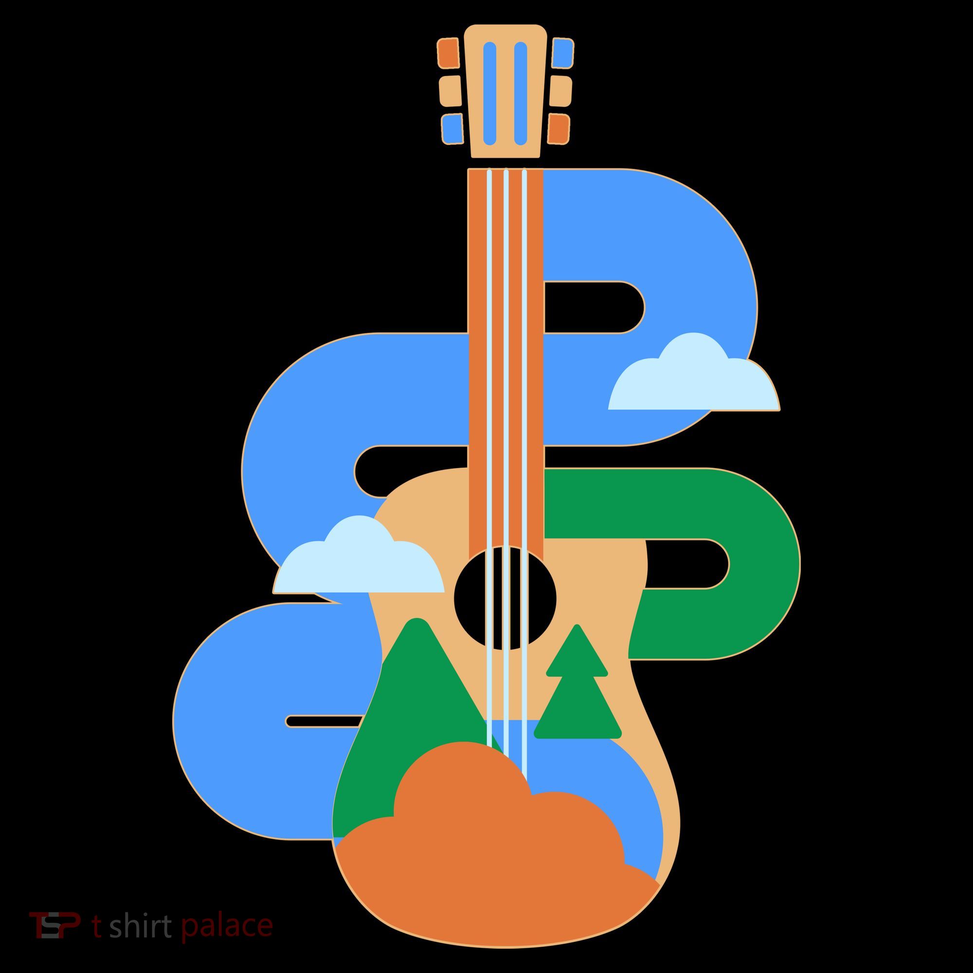 Abstract Nature Lover Guitar Coffee Mug