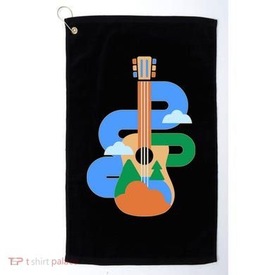 Abstract Nature Lover Guitar Golf Towel