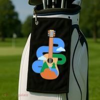Abstract Nature Lover Guitar Golf Towel thumb 2