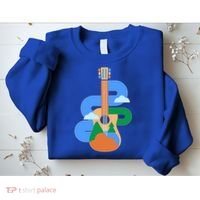 Abstract Nature Lover Guitar Sweatshirt thumb 2