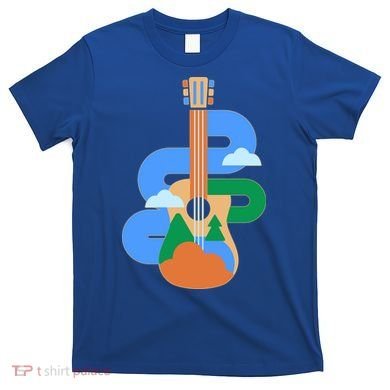 Abstract Nature Lover Guitar T-Shirt