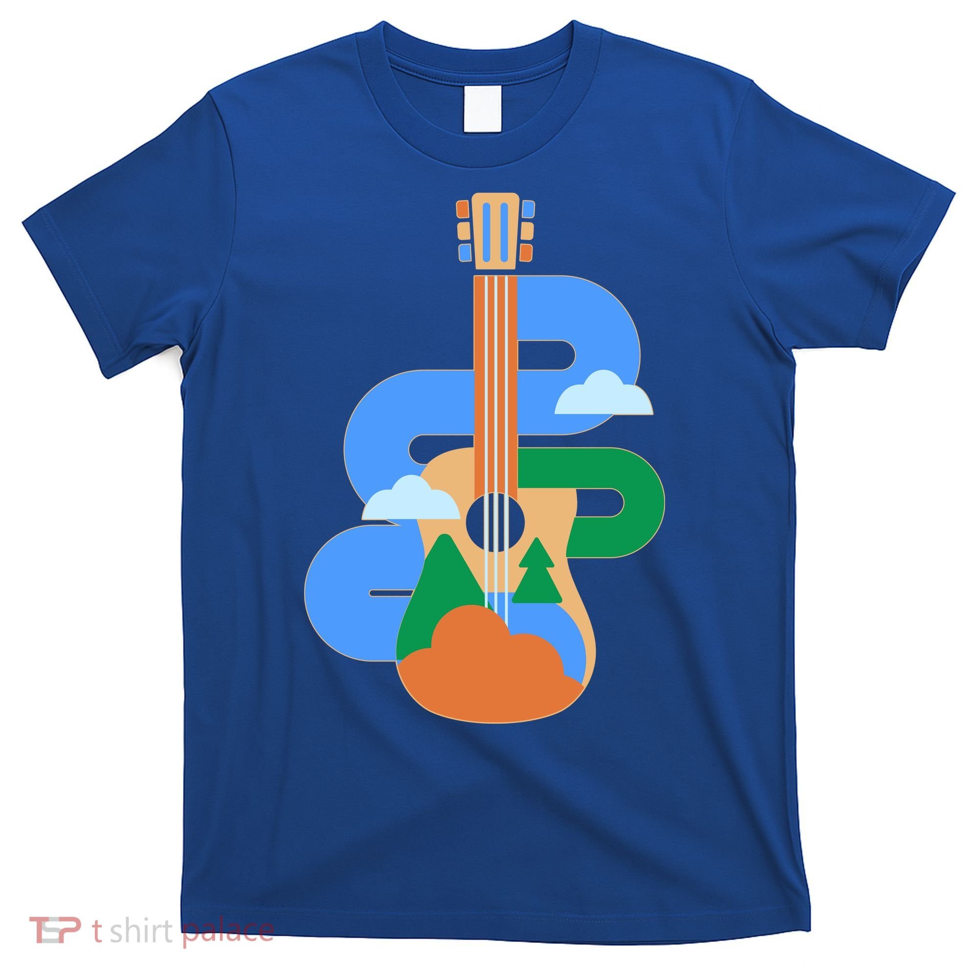 Abstract Nature Lover Guitar T-Shirt
