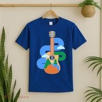 Abstract Nature Lover Guitar T-Shirt thumb 2