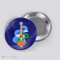 Abstract Nature Lover Guitar Button thumb 0