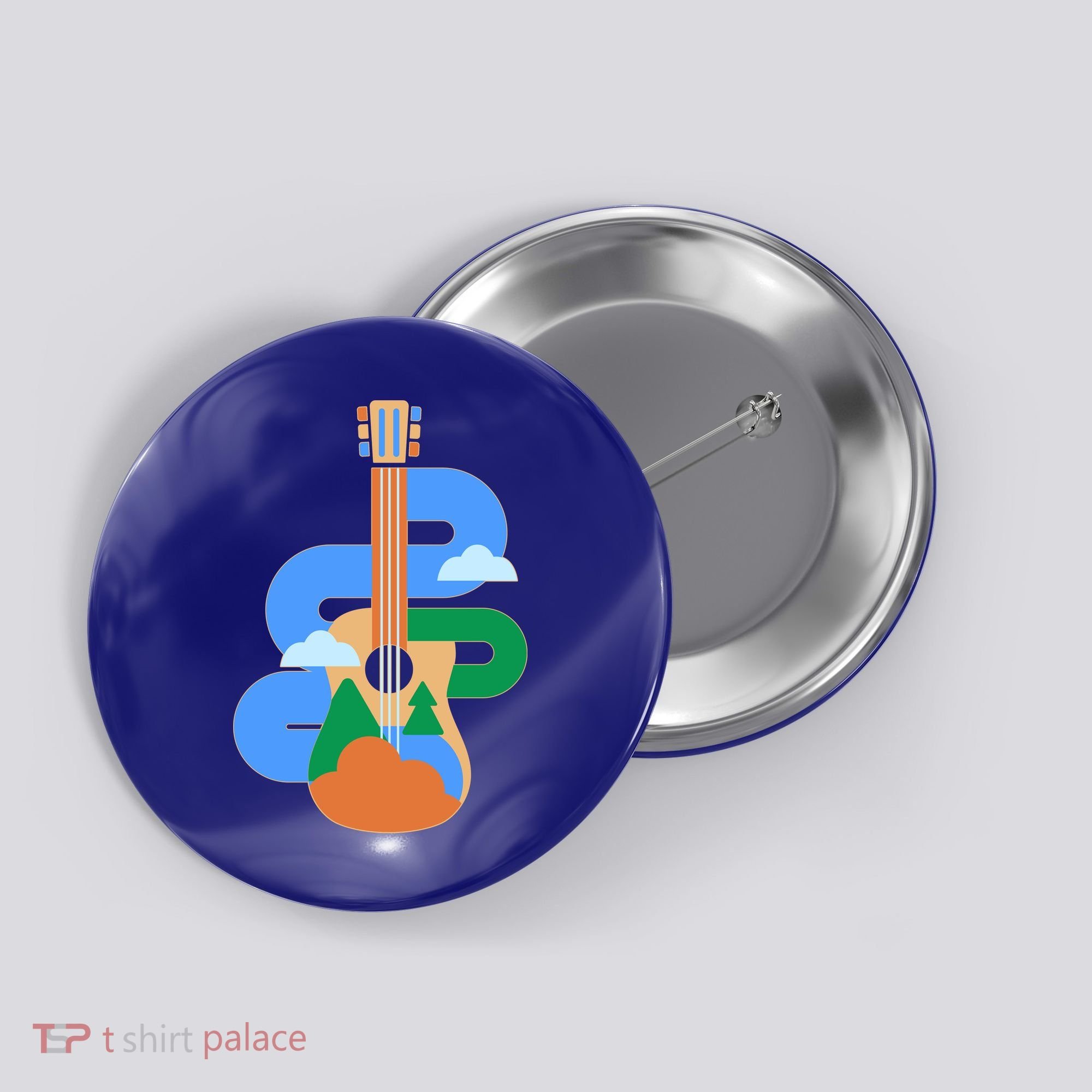 Abstract Nature Lover Guitar Button