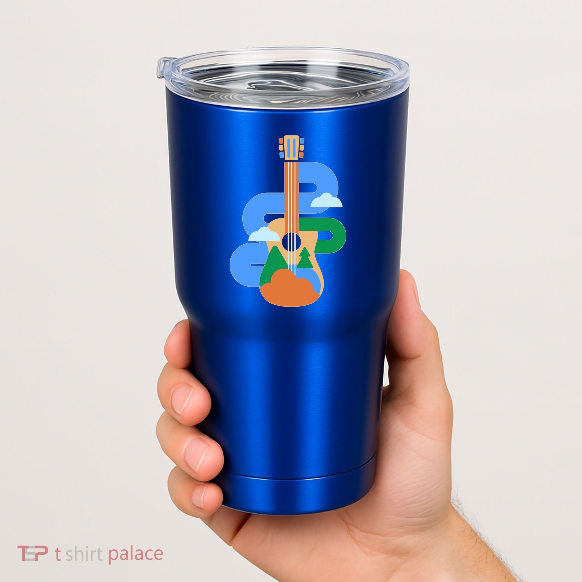 Abstract Nature Lover Guitar Tumbler