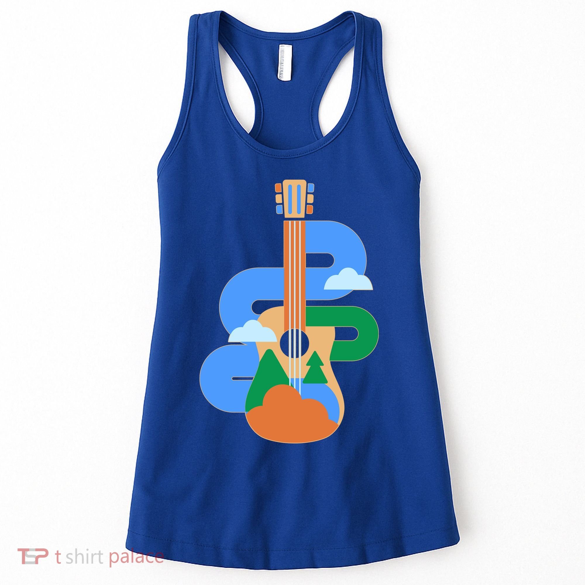 Abstract Nature Lover Guitar Women's Tank Top