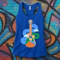 Abstract Nature Lover Guitar Women's Tank Top thumb 3