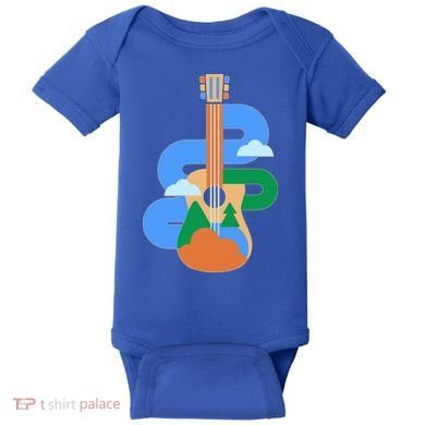 Abstract Nature Lover Guitar Baby Bodysuit