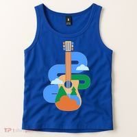 Abstract Nature Lover Guitar Tank Top thumb 2