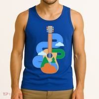 Abstract Nature Lover Guitar Tank Top thumb 3