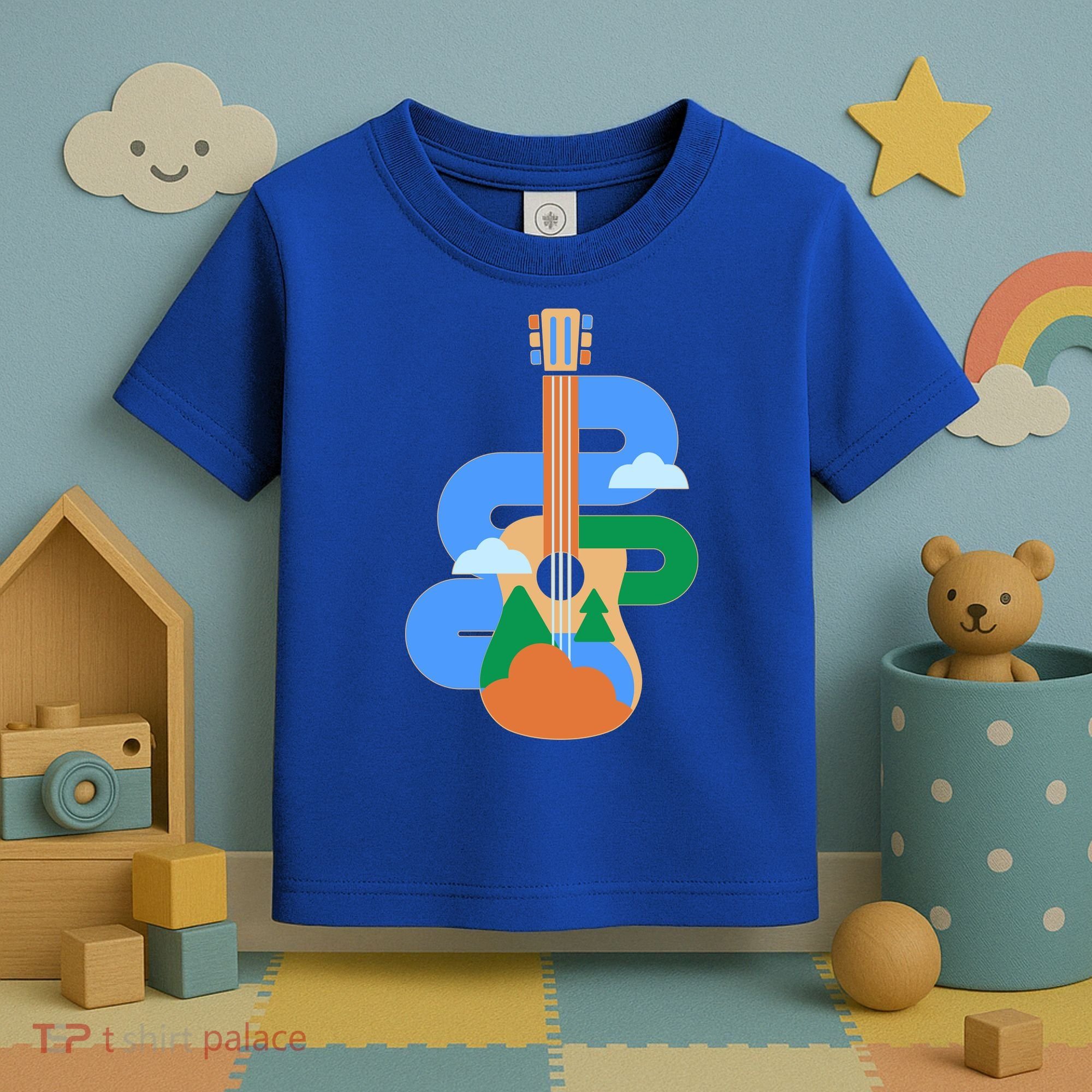 Abstract Nature Lover Guitar Toddler T-Shirt